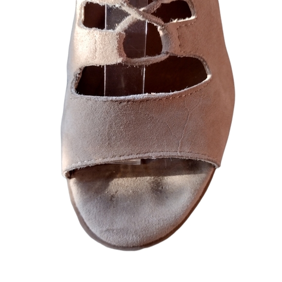 Euro Soft by SOFFT Lace Up Leather Heeled Sandal SIZE 7M - Picture 7 of 8